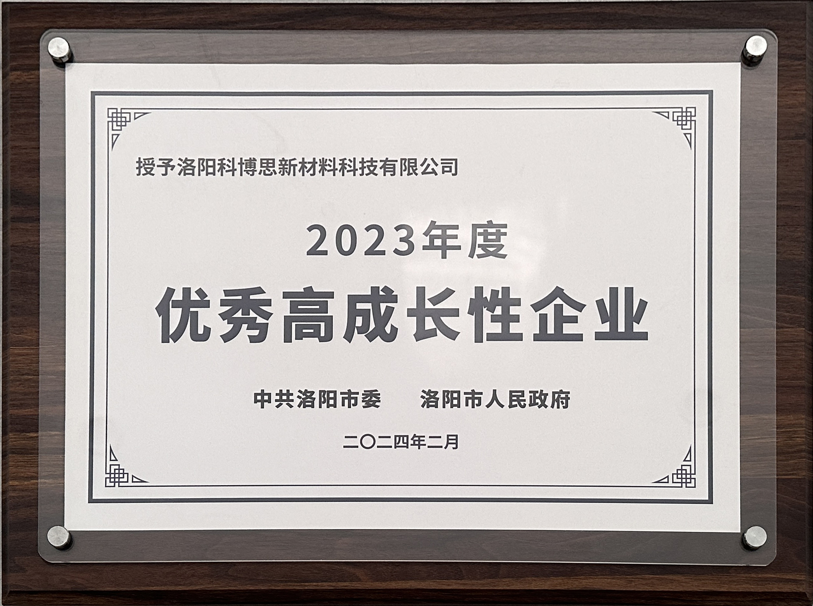優(yōu)秀高成長性企業(yè)